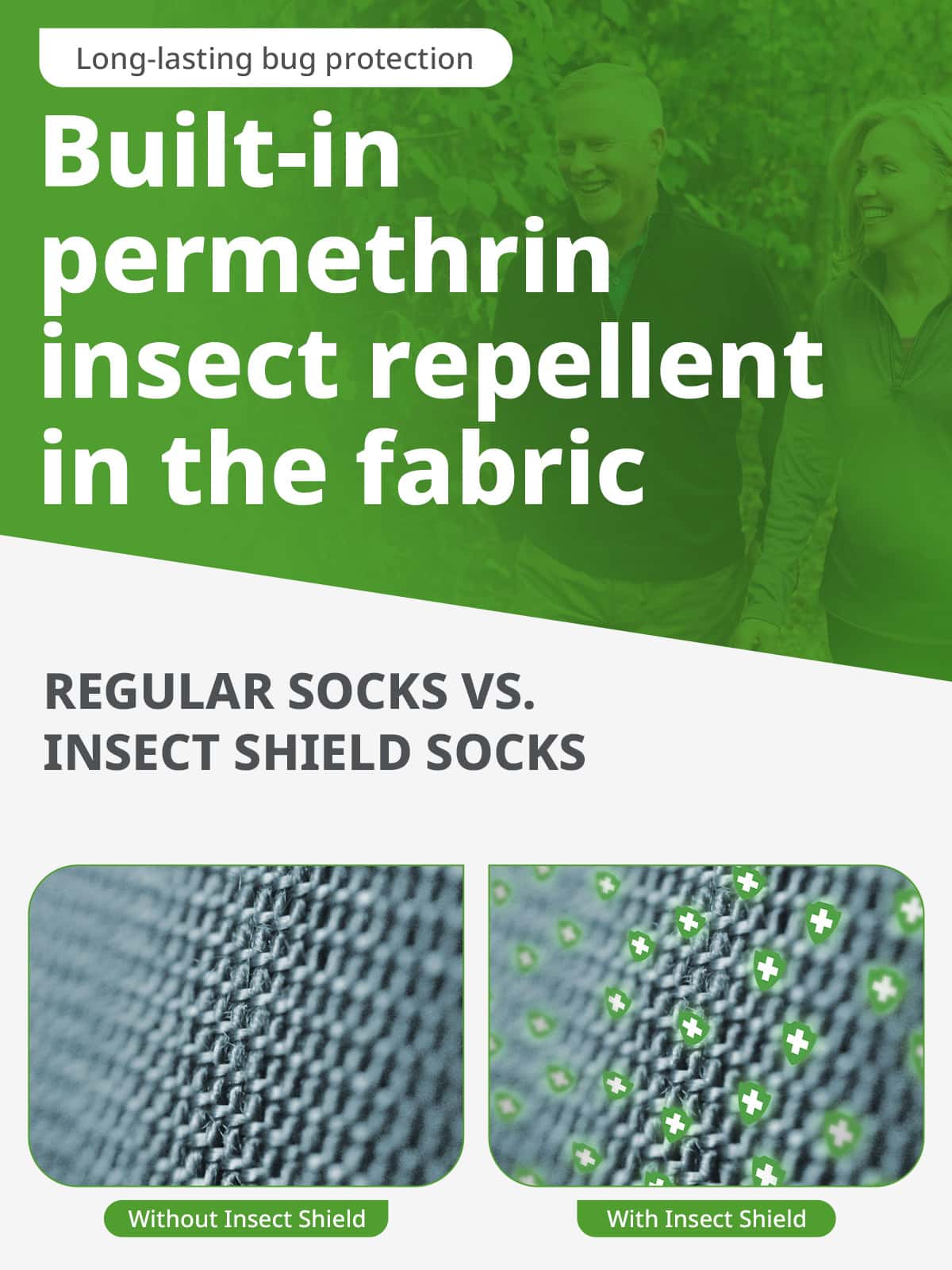 Insect Shield Heavyweight Hiker Socks