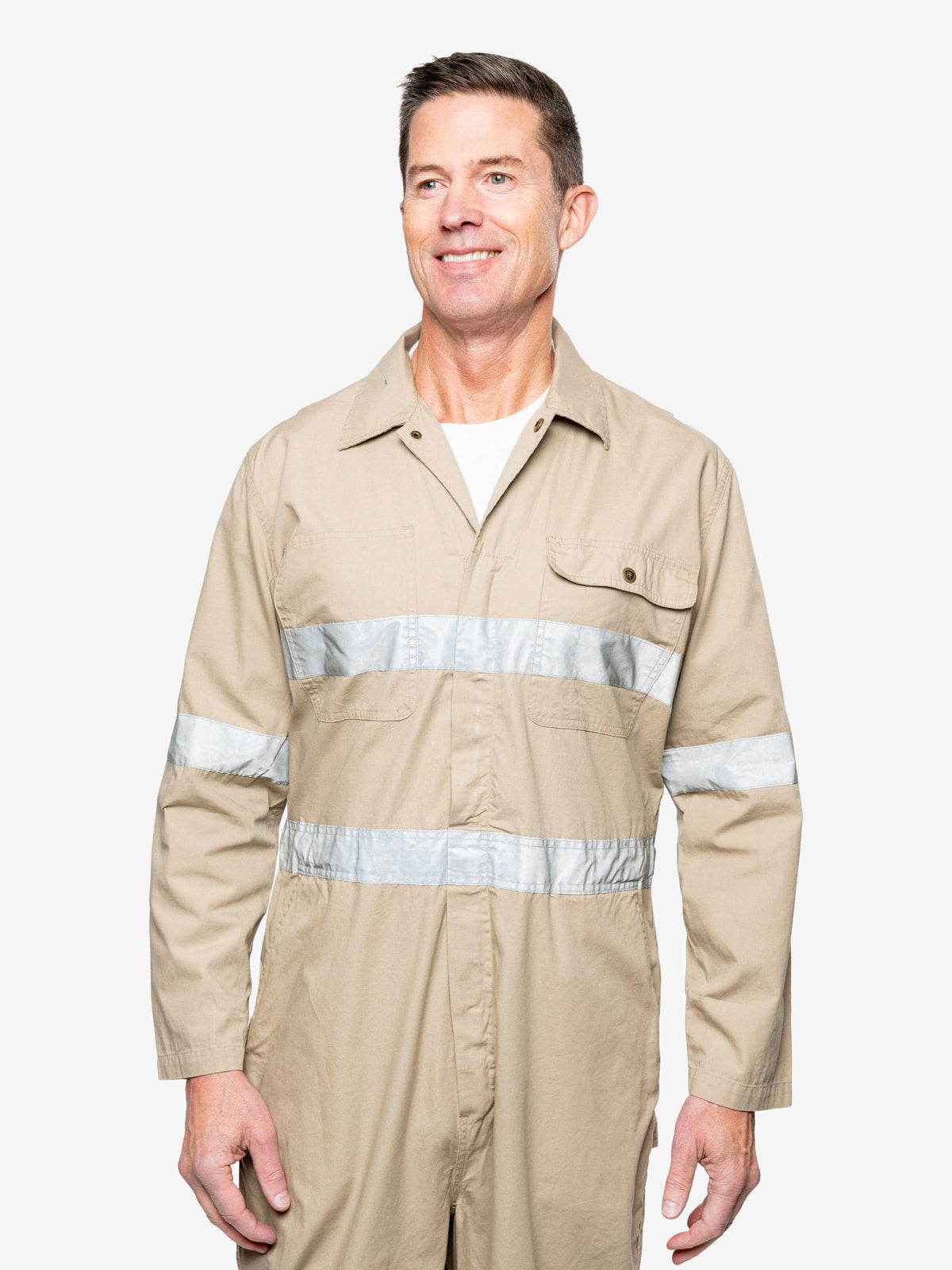 Insect Shield Men's Lightweight Cotton Coverall with Hi-Vis