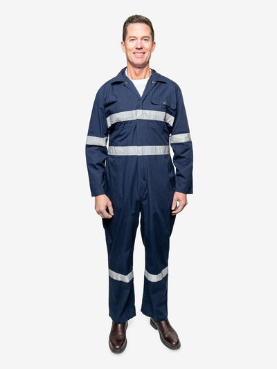 Insect Shield Men's Lightweight Cotton Coverall with Hi-Vis