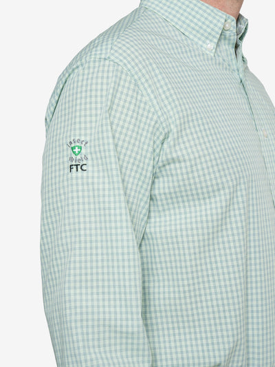 Insect Shield Men's Mini-Plaid Wrinkle-Resistant Shirt