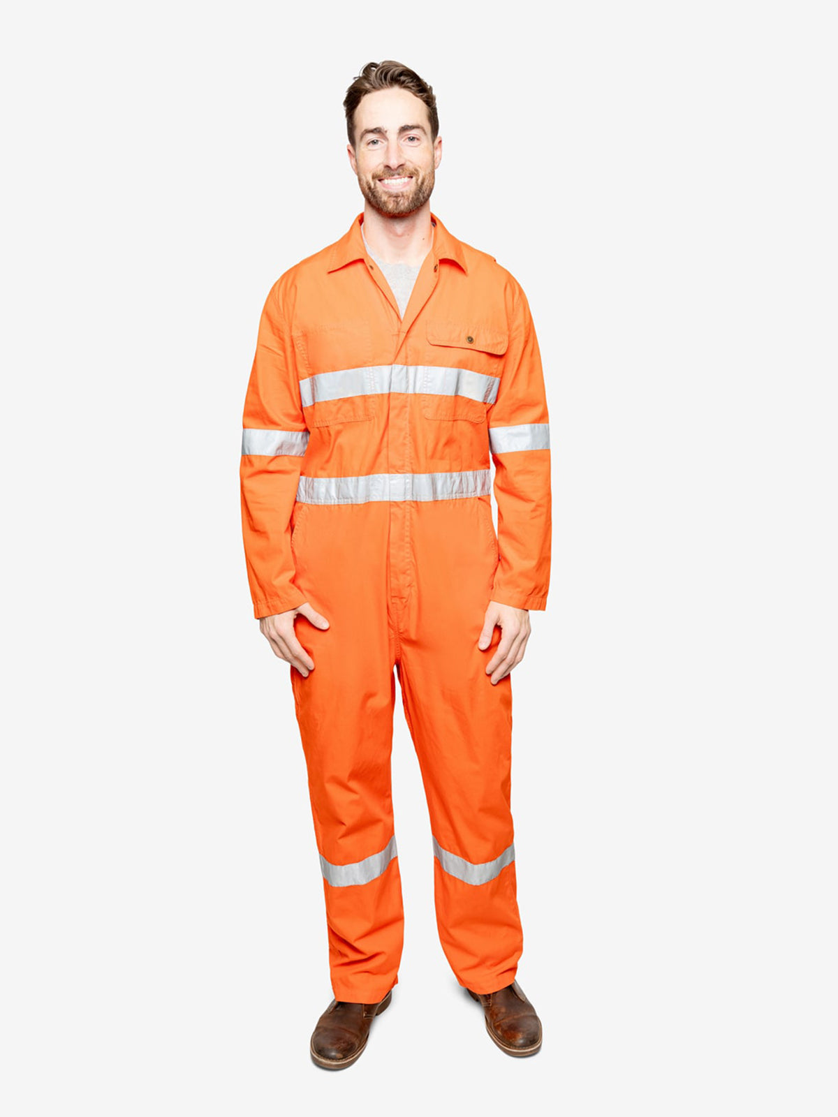 Insect Shield Men's Lightweight Cotton Coverall with Hi-Vis