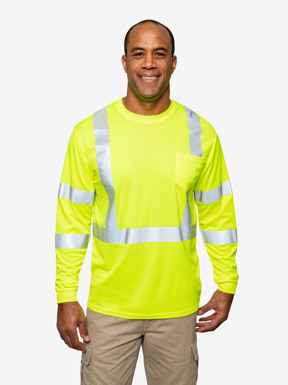 Insect Shield Men's Mesh Long-Sleeve Hi-Vis T-Shirt