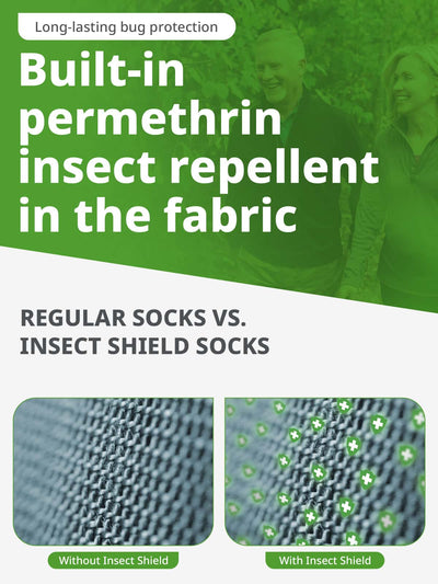 Insect Shield Adult Crew Socks (Two-Pair Pack)