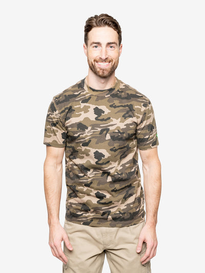 Insect Shield Men's Woodland Camo Short Sleeve T-Shirt