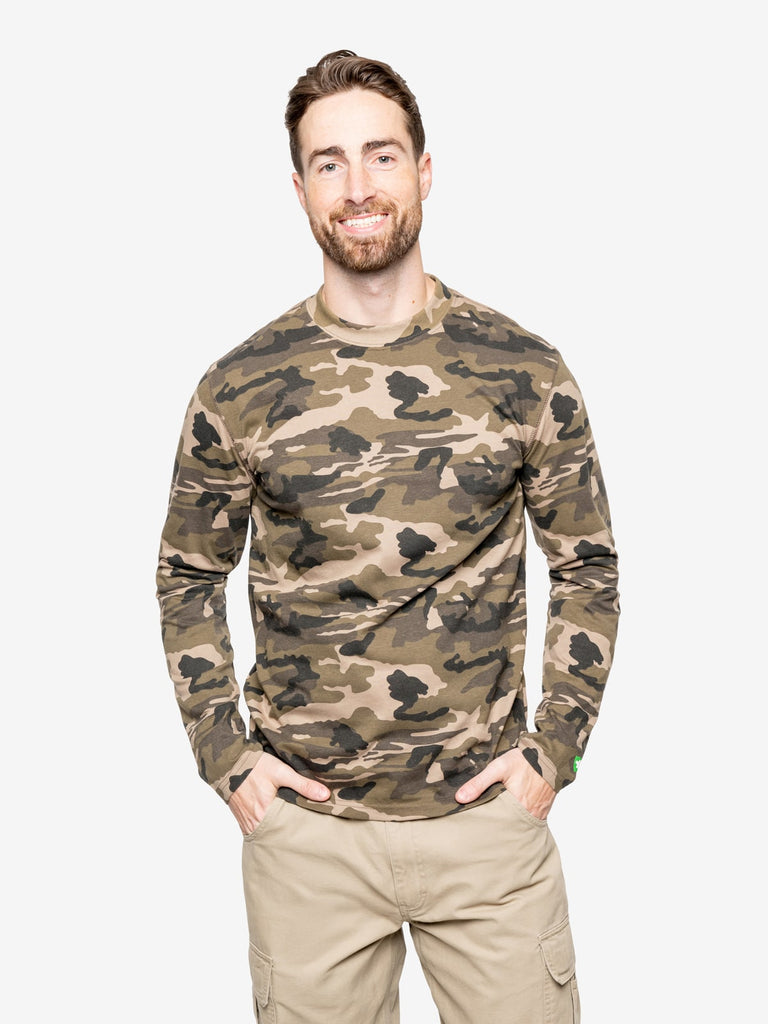 即日発送 igusa 193 CAMOUFLAGE 3/4 SLEEVE TOP トップス 193 CAMOUFLAGE 3/4 SLEEVE TOP igusa Camouflage 3/4 sleeve