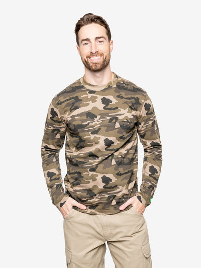 Insect Shield Men's Woodland Camo Long Sleeve T-Shirt