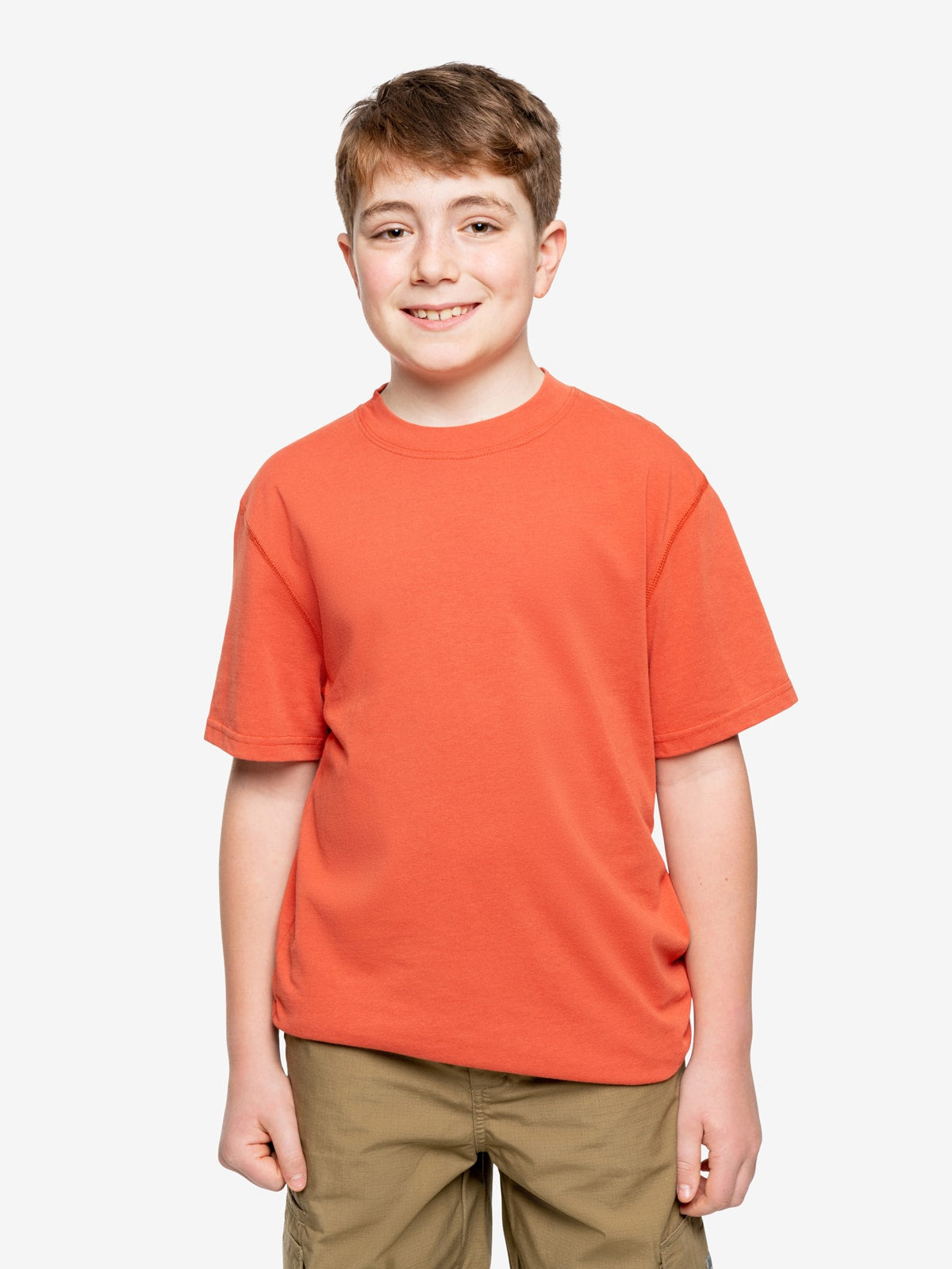 Insect Shield Youth UPF Dri-Balance Short Sleeve T-Shirt Burnt Orange