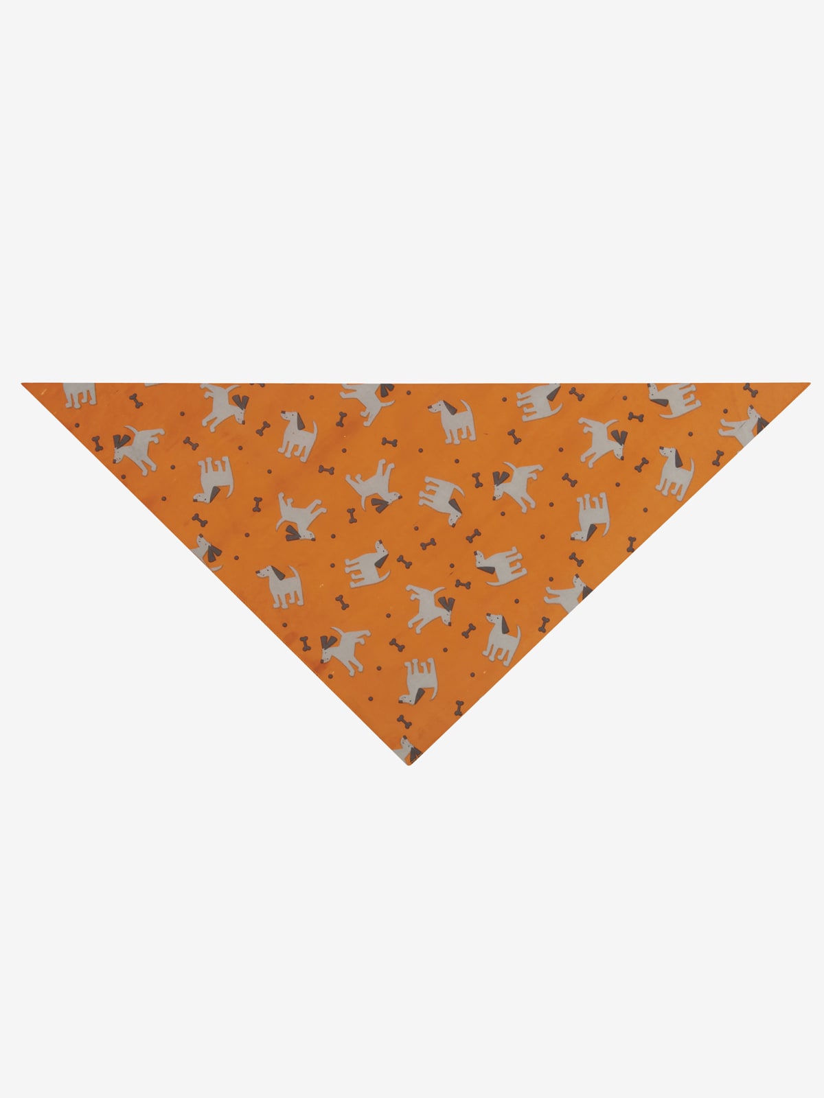 Dogs & Bones Bandana Folded, Orange