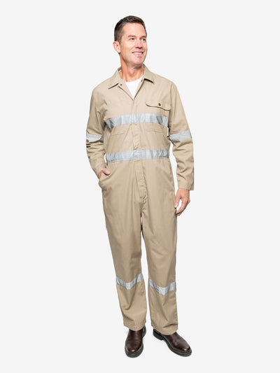 Insect Shield Men's Lightweight Cotton Coverall with Hi-VIs