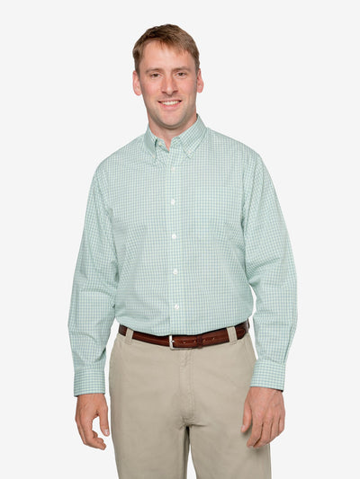 Men's Mini-plaid Wrinkle-Resistant Shirt