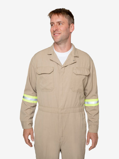 Insect Shield Men's 7 oz Tecasafe® Flame Resistant Coverall w/ Hi-Vis