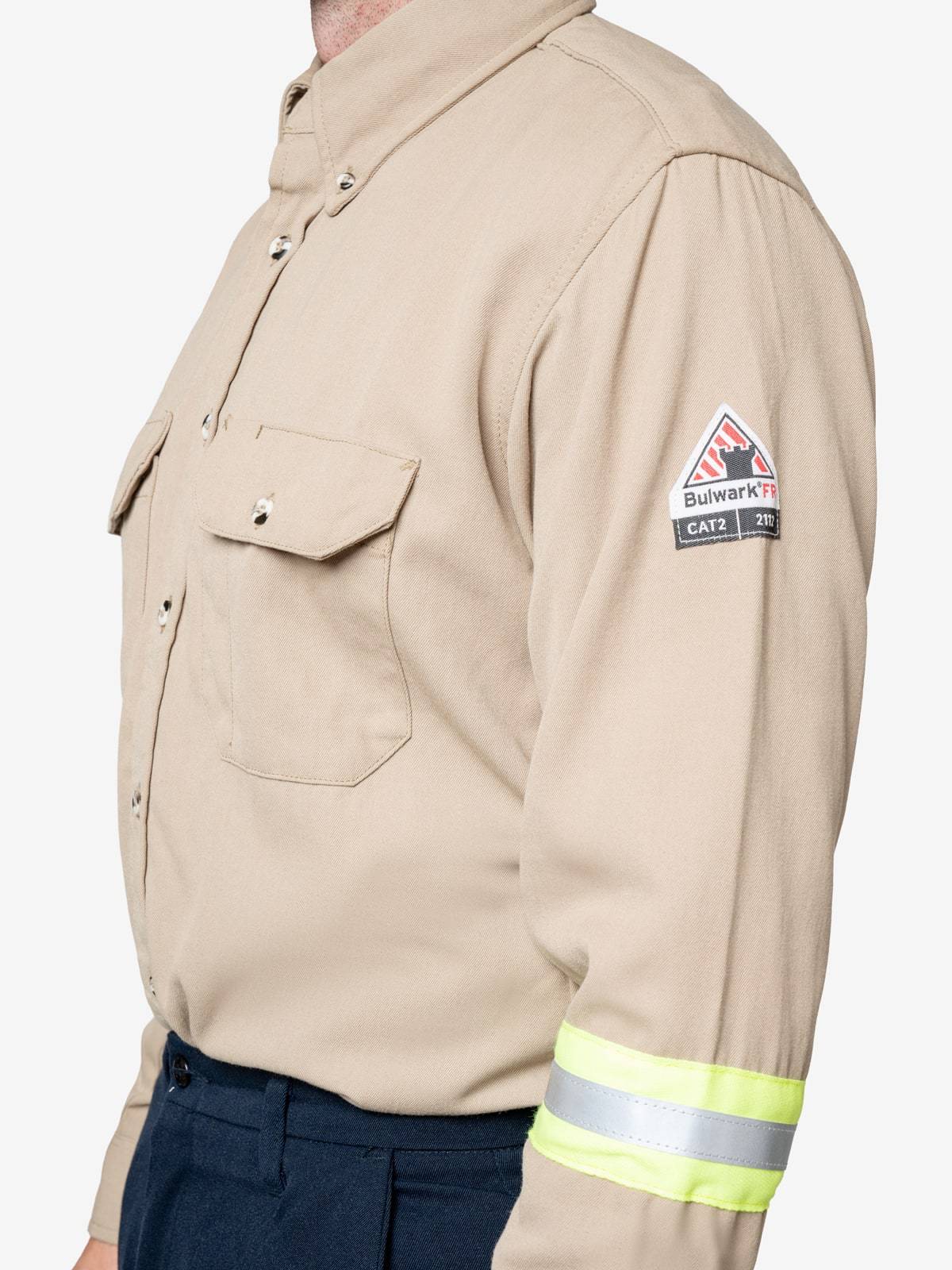 Insect Shield Men's 7 oz. Tecasafe® Flame Resistant Uniform Shirt w/ Hi-Vis