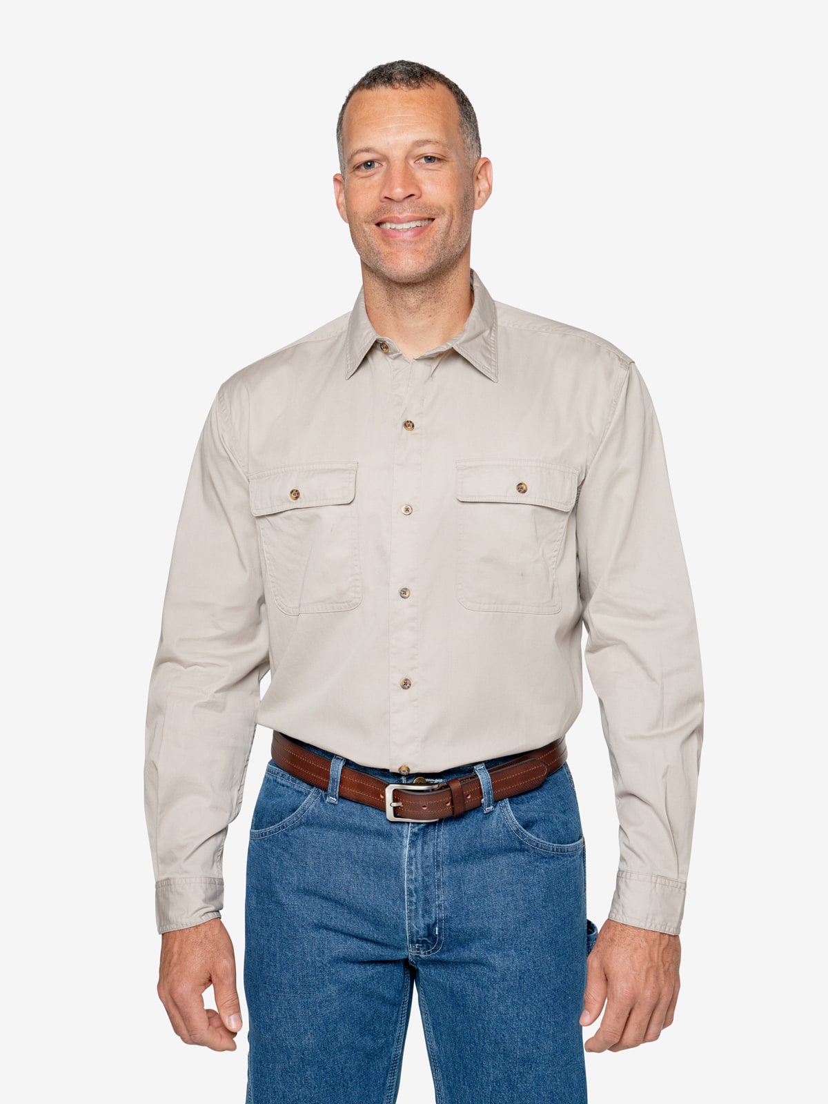 Men's Twill Work Shirt (Two Pocket)