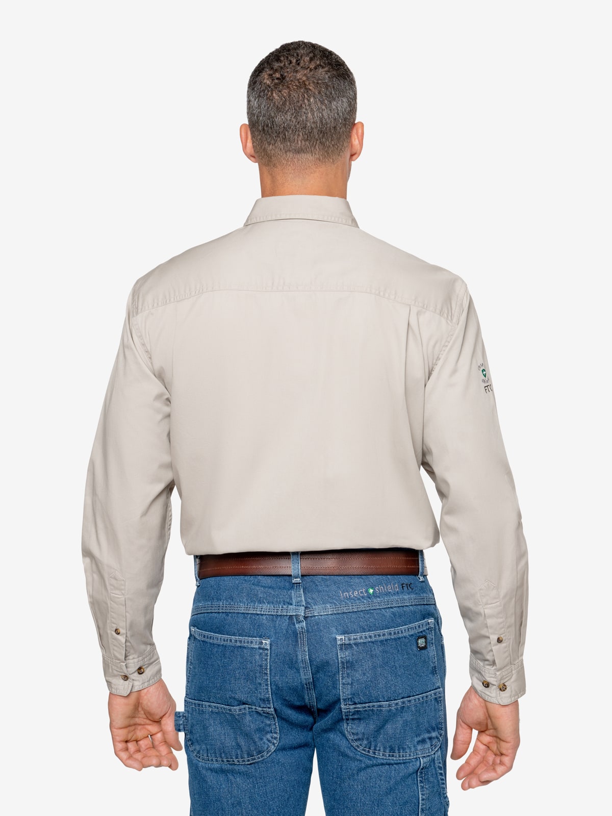 Men s Insect Repellent Cotton Twill Work Shirt Insect Shield