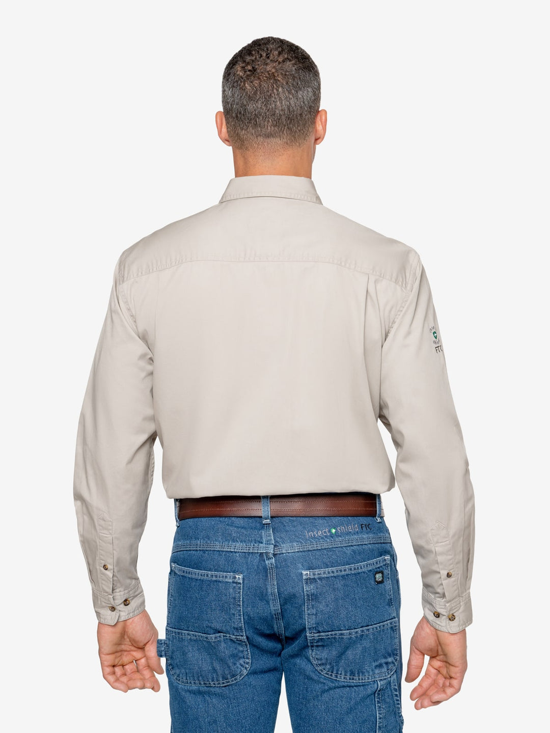 Men s Insect Repellent Cotton Twill Work Shirt Insect Shield
