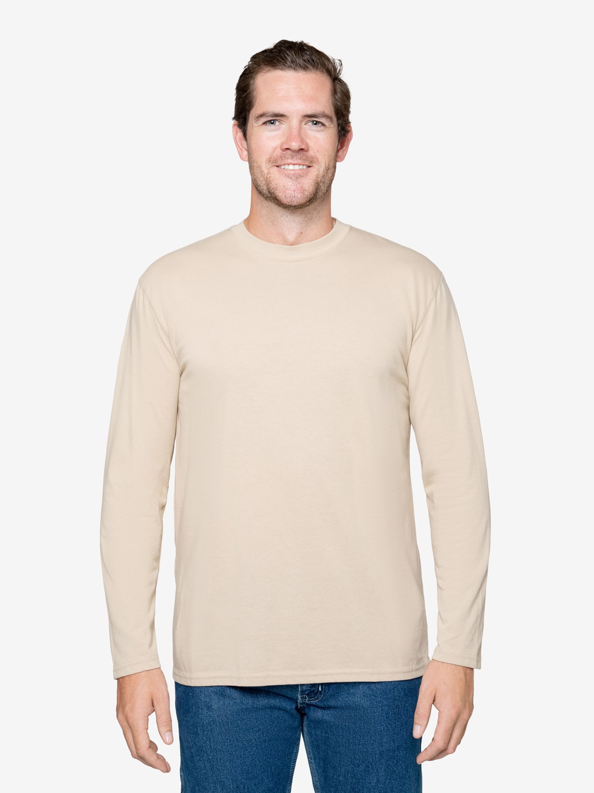Insect Shield Men's Long Sleeve Wicking T-Shirt | Size 4XL | Grey Heather | Cotton/Polyester