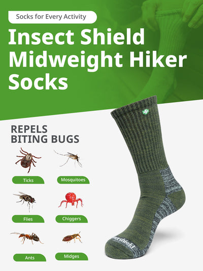 Insect Shield Midweight Hiker Socks