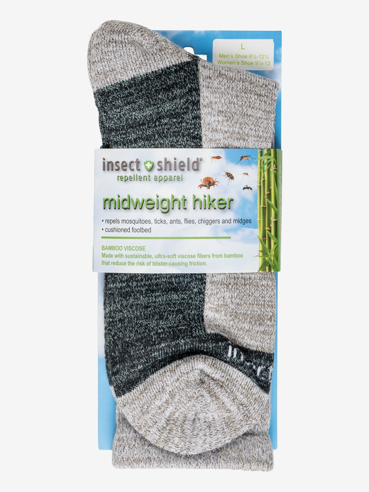 Insect Socks Insect Repellent Midweight Hiker Socks – Insect Shield