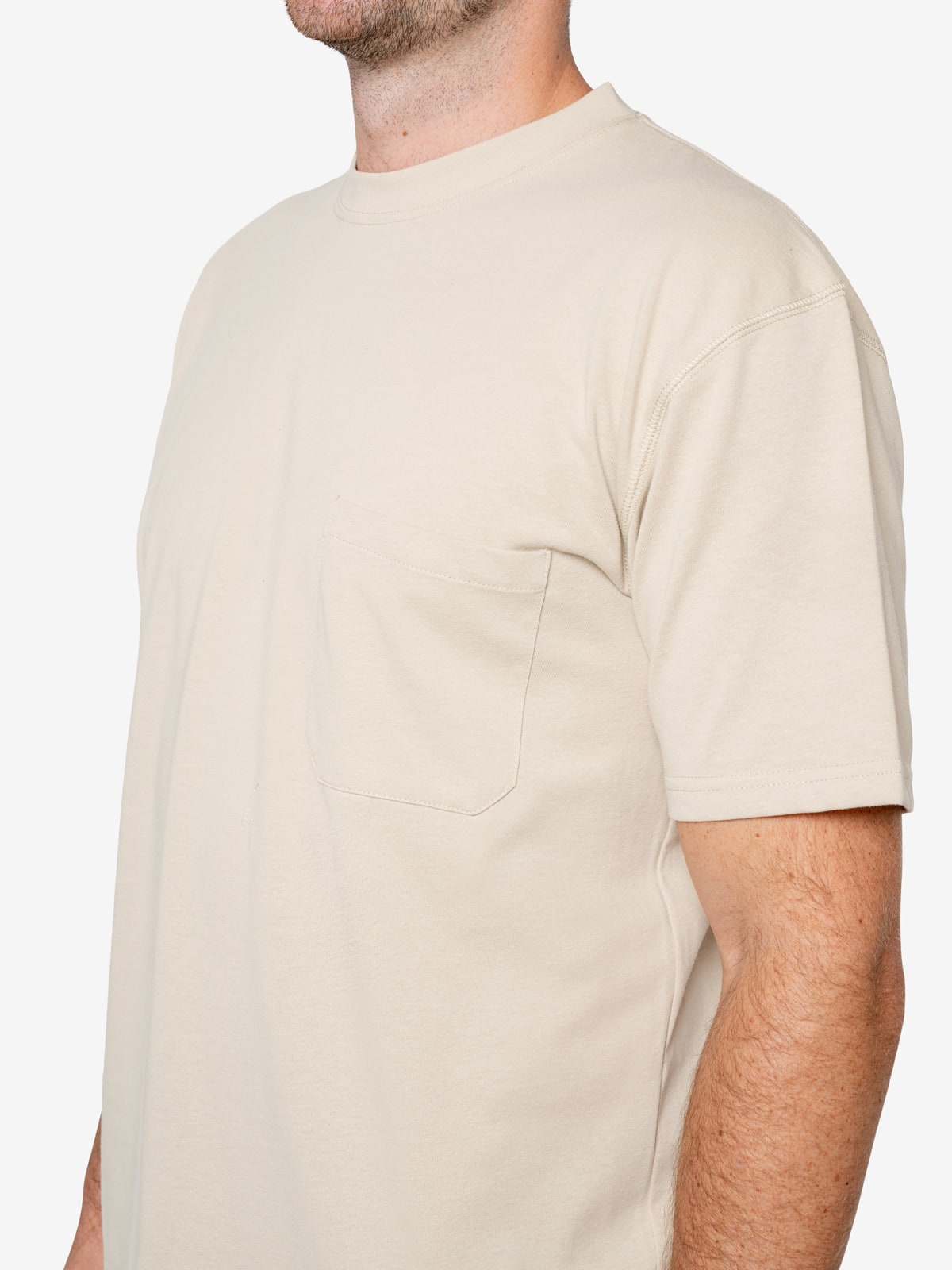 Short-Sleeve White T-Shirt w/ Pocket