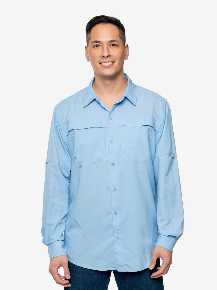 Men s Bug Repellent Shoreline Shirt with UV Sun Protection Insect Shield