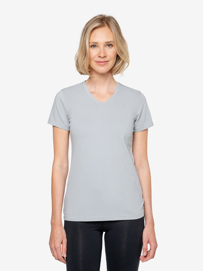 Womens Insect Shield UPF Dri-Balance Short Sleeve V-Neck T-Shirt