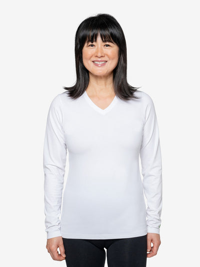 W's Insect Shield UPF Dri-Balance Long Sleeve V-Neck T-Shirt