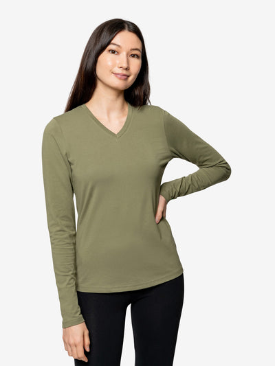 Insect Shield Women's UPF Dri-Balance Long Sleeve V-Neck T-Shirt